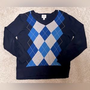 Women’s checkered trendy sweater